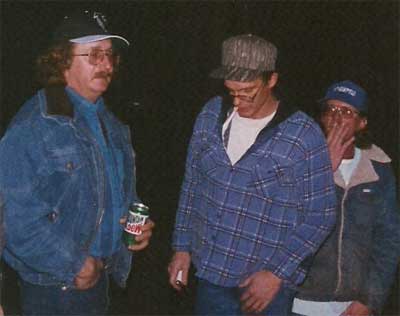 three men at night