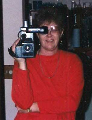 Gwen with video camera