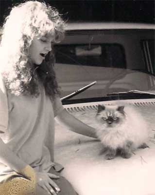 Laura with cat