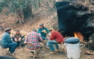 Friends at Trout Camp in the North Georgia Mountains