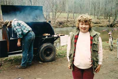 Cooking at Trout Camp in the North Georgia Mountains