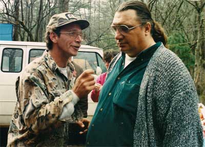 Talking at Trout Camp in the North Georgia Mountains