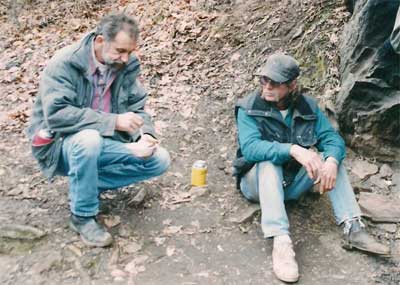 Two men at the Big Rock