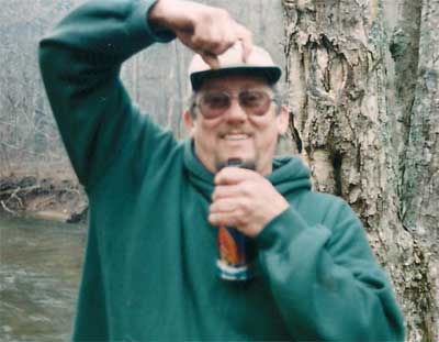 Man at Trout Camp in the North Georgia Mountains