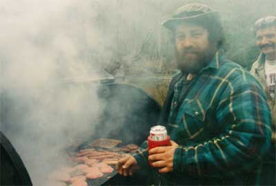 Cooking at Trout Camp in the North Georgia Mountains