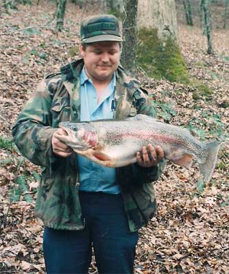 man with a big trout