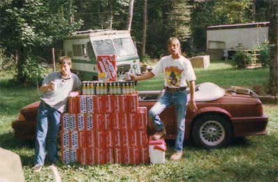 Brian with 500 beers