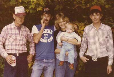 Four friends and a baby