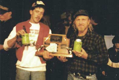 Billy and Raymond with tournament trophy