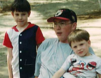 three boys outdoors