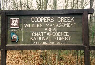 Coopers Creek sign