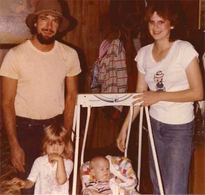 Brian, Darlene, April, and baby Curtis