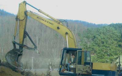 Darrell with Komatsu