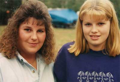 Diane and Leanne at the End of the Pavement