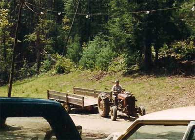 Edgar on his tractor