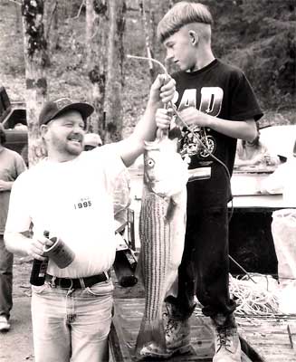 Gary and Charles with fish
