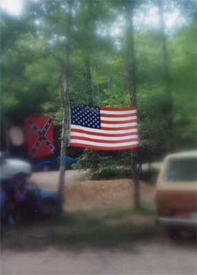 Flags at the End of the Pavement