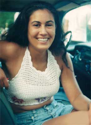 young woman in halter top