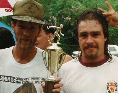 George and Gary win the pot and a trophy