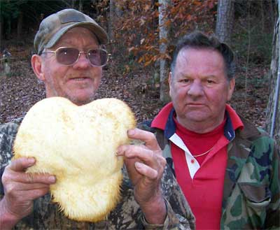 two men with mushroom