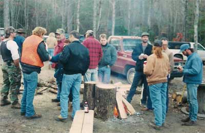 Gathered around the fire