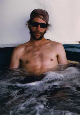 Richard in hot tub