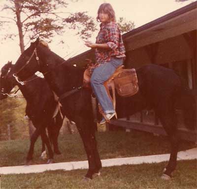 Jan on a horse