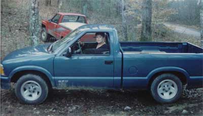 Jan in her Chevy S-10