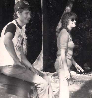 man and woman outdoors