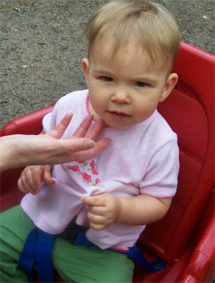 baby in wagon