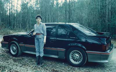 Julie with new Mustang