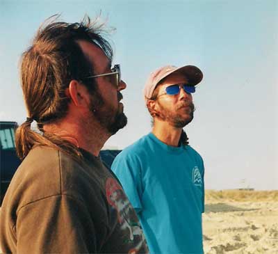 two men on the beach