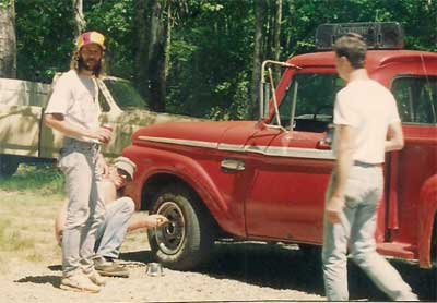 Gomer works on a wheel