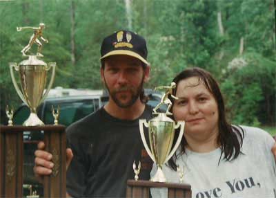 Richard and Marie win the trophies.