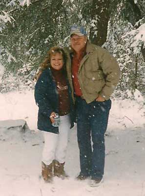 Ann and Bill in the snow