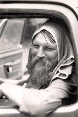 man sitting in truck