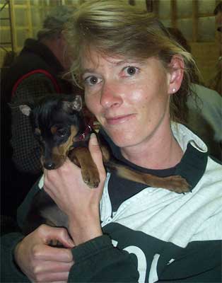 Tammy with puppy