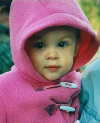 Little girl in pink