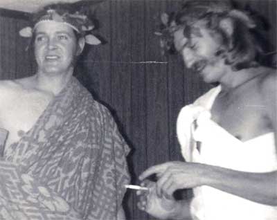 two men at Toga Party