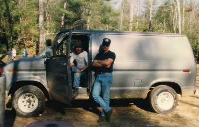 Tony sitting in his van