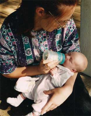Trish with baby
