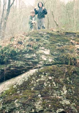 Rocks above Trout Camp in the North Georgia Mountains