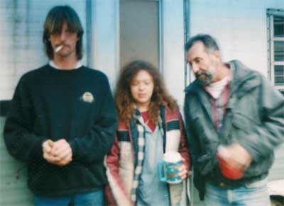 Three friends at Trout Camp