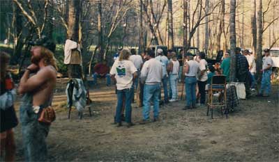 Party at Trout Camp in the North Georgia Mountains