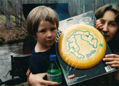 Girls with Frisbee at Trout Camp in the North Georgia Mountains