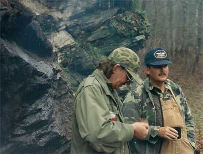 Men at Trout Camp in the North Georgia Mountains