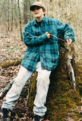 boy with fish at Trout Camp