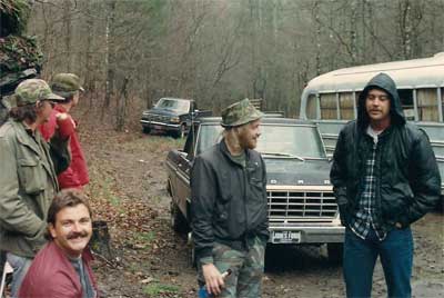 Men at Trout Camp in the North Georgia Mountains