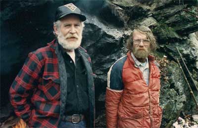 Tony and his uncle at Trout Camp in the North Georgia Mountains