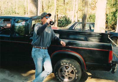 Raymond with his truck